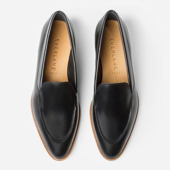 Everlane | Women’s black The Modern Loafer, pointed toe, stacked wood heel, 8.5 - Picture 13 of 16